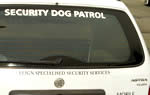 Security Dog Patrol Vehicles